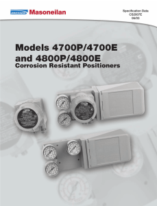 Models 4700P/4700E and 4800P/4800E