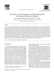 The effects of pulse charging on cycling characteristics of