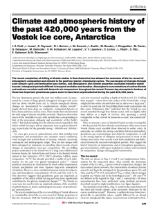 Climate and atmospheric history of the past 420,000 years from the