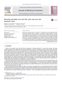 Housing and debt over the life cycle and over the business cycle