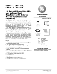 CS51411 - Low Voltage Buck Regulators