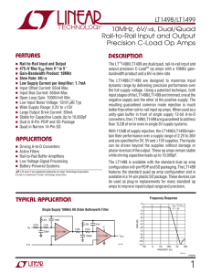 LT1498 op-amp datasheet