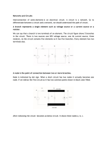 Networks and Circuits Interconnection of some elements is an