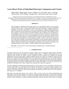 Laser Direct-Write of Embedded Electronic Components and Circuits