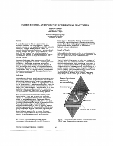 Passive robotics - of Ambarish Goswami