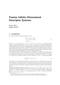 Passive Infinite-Dimensional Descriptor Systems