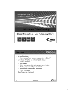 Microwave Office Training