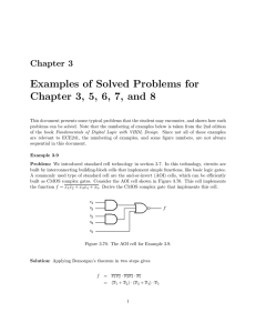 Examples of Solved Problems for Chapter 3, 5, 6, 7, and 8