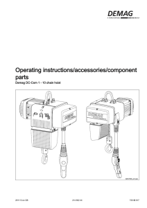 DC COM Chain Hoist Operating Documentation (PDF | 8.8