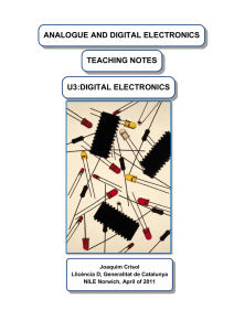 analogue and digital electronics teaching notes u3:digital