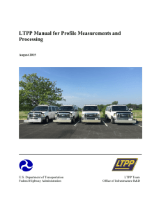 LTPP Manual for Profile Measurements and Processing