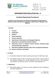 INFORMATION BULLETIN No. 4 - The Bahamas Maritime Authority