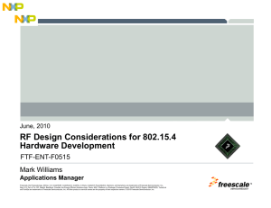 RF Design Considerations for 802.15.4 Hardware Development