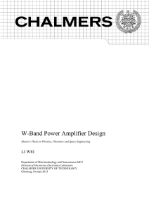 W-Band Power Amplifier Design