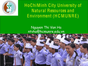 HoChiMinh City University of Natural Resources and Environment