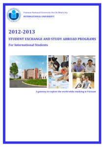 STUDENT EXCHANGE AND STUDY ABROAD PROGRAMS