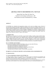 AIR POLLUTION IN HOCHIMINH CITY, VIETNAM (PDF