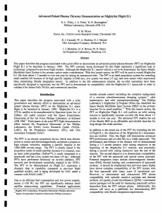 Advanced Pulsed Plasma Thruster