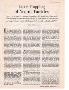of Neutral Particles