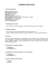 list of publications of mahir s - Departamento de Física
