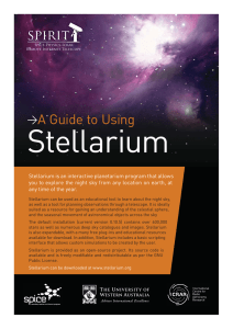 A Guide to Using Stellarium