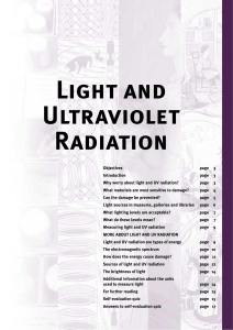 light and Ultraviolet Radiation