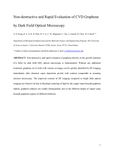 Non-destructive and Rapid Evaluation of CVD Graphene by Dark