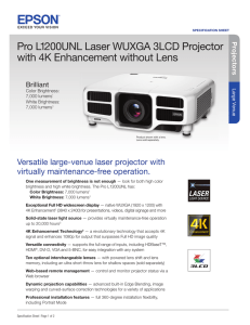 PowerLite Pro L1200UNL Brochure