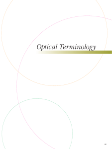 Optical Terminology