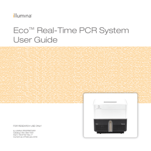 Eco Real-Time PCR System User Guide