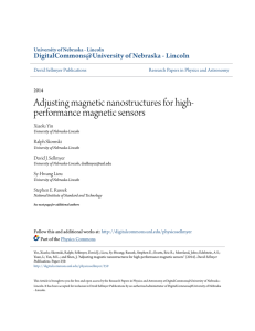 Adjusting magnetic nanostructures for high