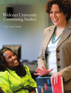 Continuing Studies - Widener University