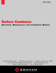 Surface Condenser - Graham Corporation
