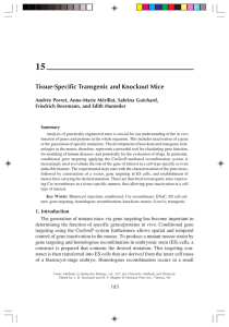 Tissue-Specific Transgenic and Knockout Mice