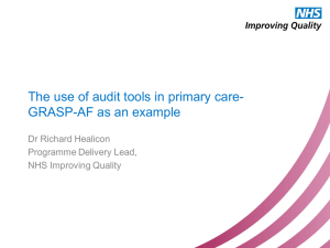 The use of audit tools in primary care- GRASP