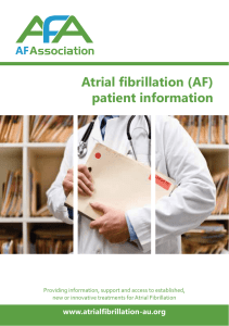 (AF) patient information - Atrial Fibrillation Association