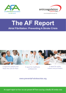 The AF Report - Preventing a Stroke Crisis