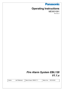 Operating Instructions Fire Alarm System EBL128 V1.1.x