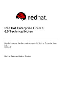 6.5 Technical Notes - Red Hat Customer Portal