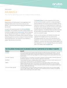 ArubaOS 8 - Aruba Networks