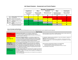 Infection Control Risk Assessment