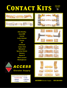 Contact Kits - Access Elevator Supply