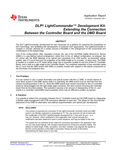 DLP Light Commander Kit: Extending the Connection Between the