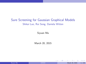 Sure Screening for Gaussian Graphical Models