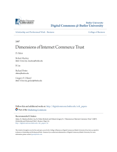Dimensions of Internet Commerce Trust