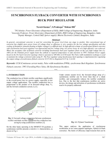 synchronous flyback converter with synchronous