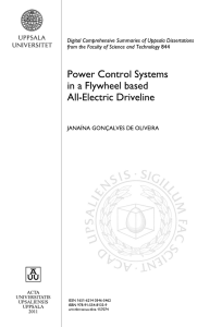 Power Control Systems in a Flywheel based All-Electric