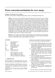 Power conversion mechanisms for wave energy