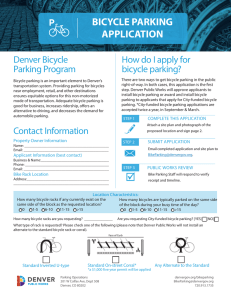 Bike Parking Application