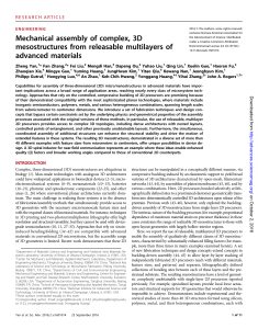 Mechanical assembly of complex, 3D